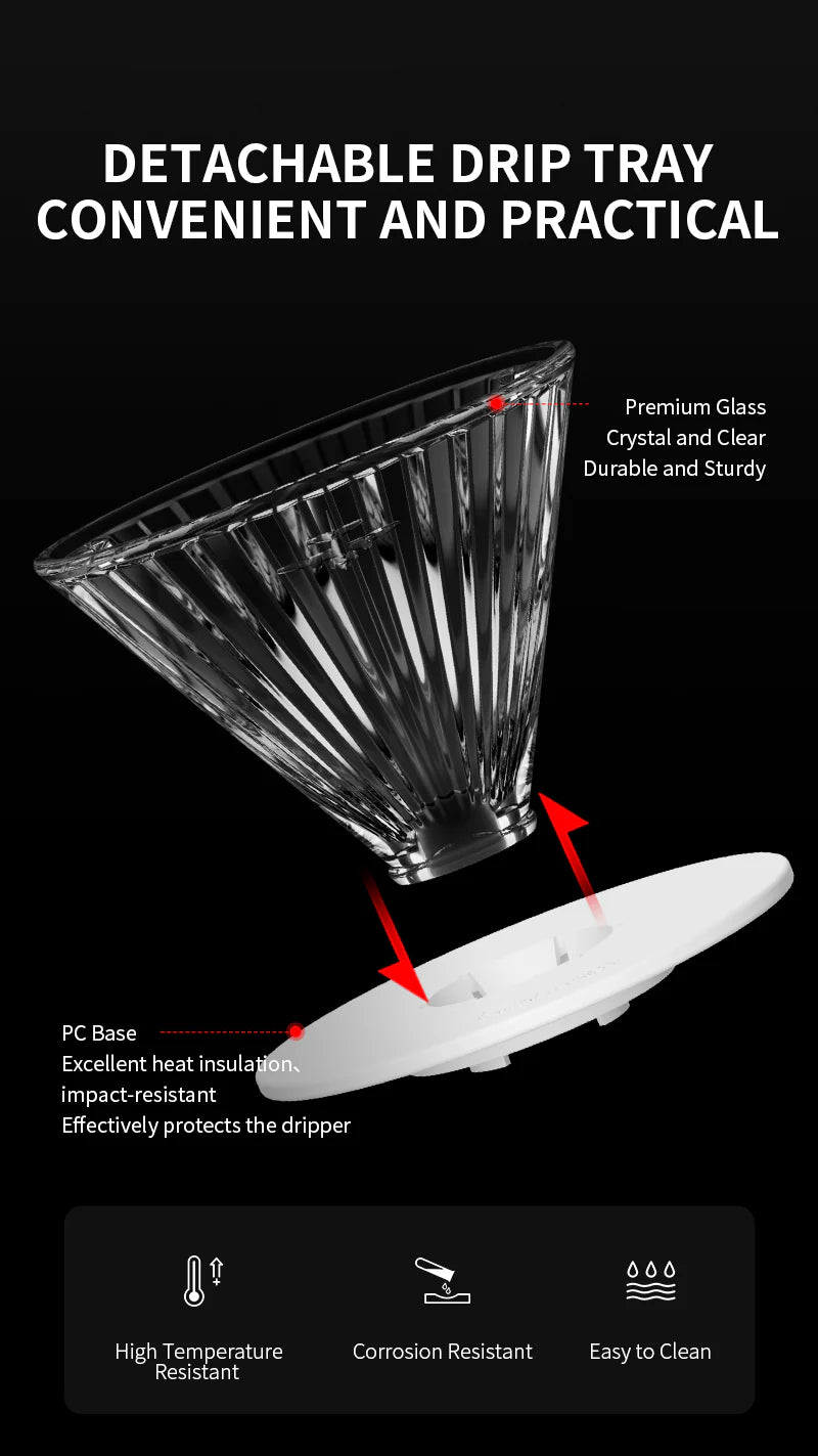 MHW-3BOMBER ELF GLASS COFFEE DRIPPER