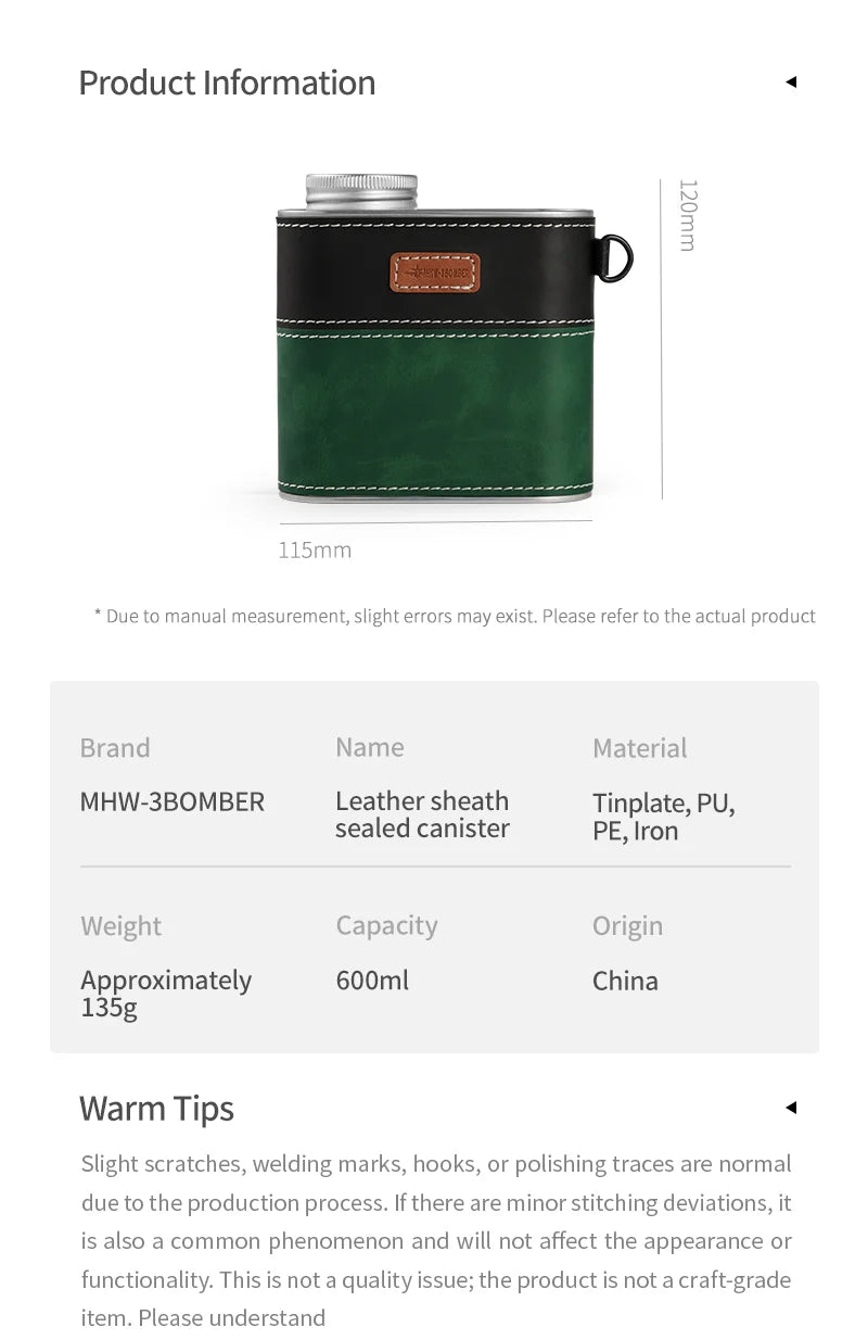 MHW-3BOMBER METAL SEALED CONTAINER