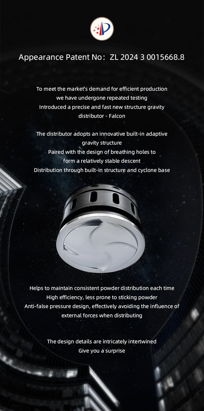 MHW-3BOMBER GRAVITY ADAPTIVE FALCON GRAVITY COFFEE DISTRIBUTOR