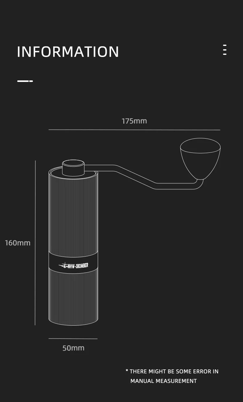 MHW-3BOMBER M1 MANUAL COFFEE GRINDER