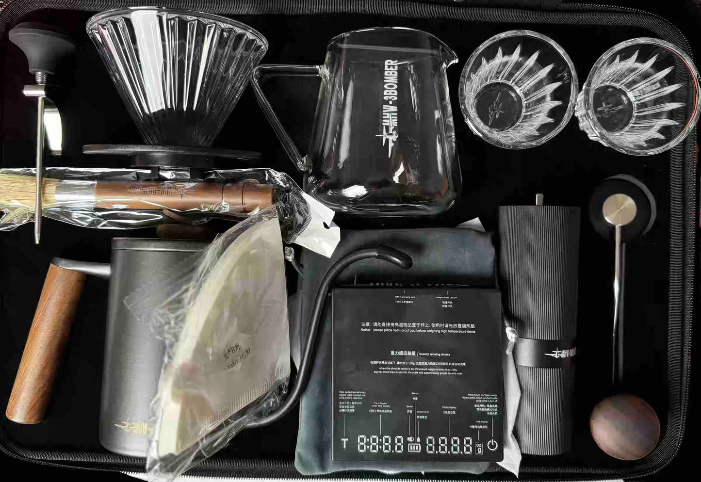 MHW-3BOMBER PORTABLE POUR-OVER SET 10-piece